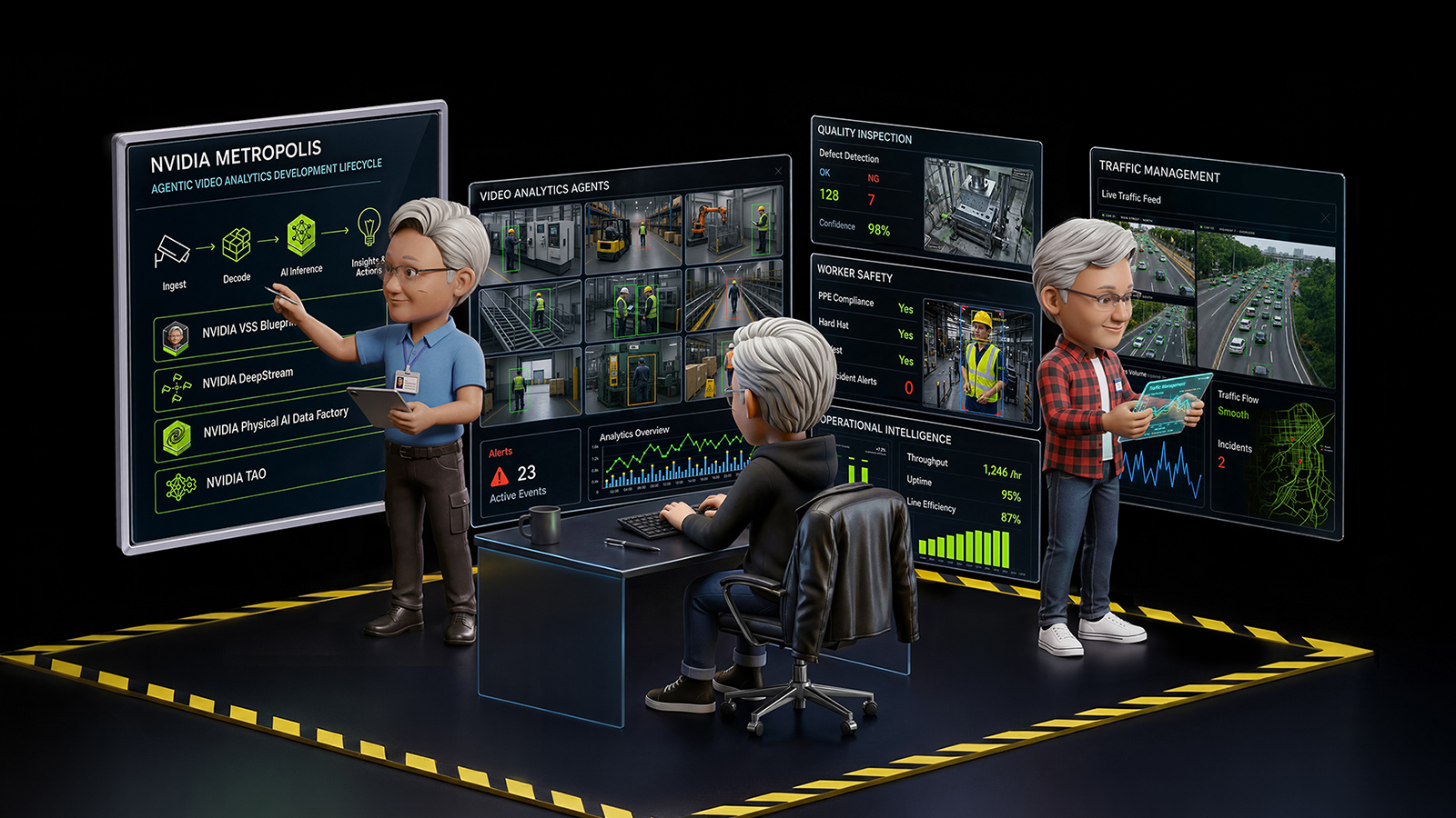 NVIDIA presenta Jetson Thor T3000 e T2000: nuove piattaforme per robot umanoidi, Edge AI e AI fisica 3