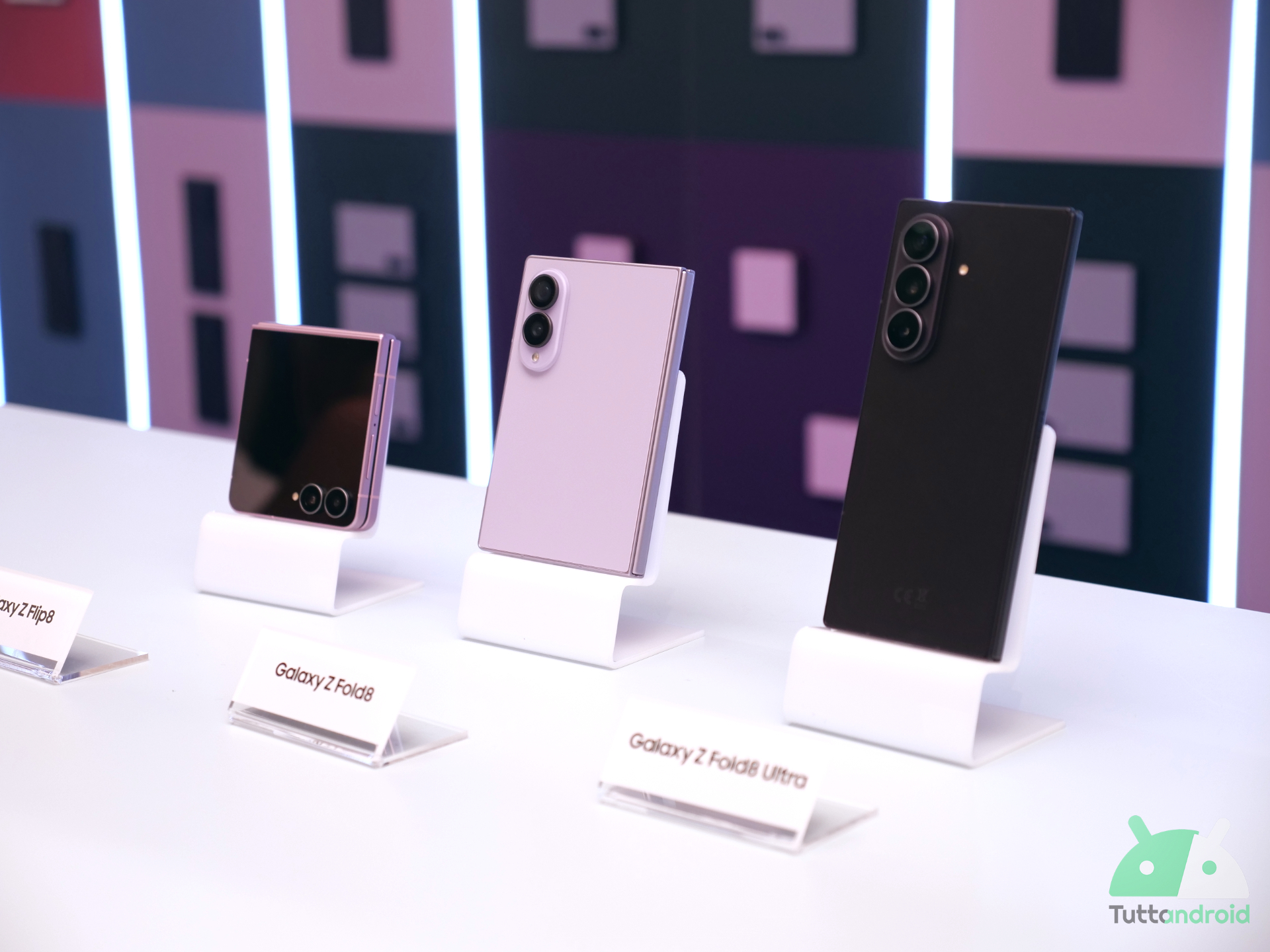 Samsung Galaxy Z Fold8, Z Fold8 Ultra e Z Flip8