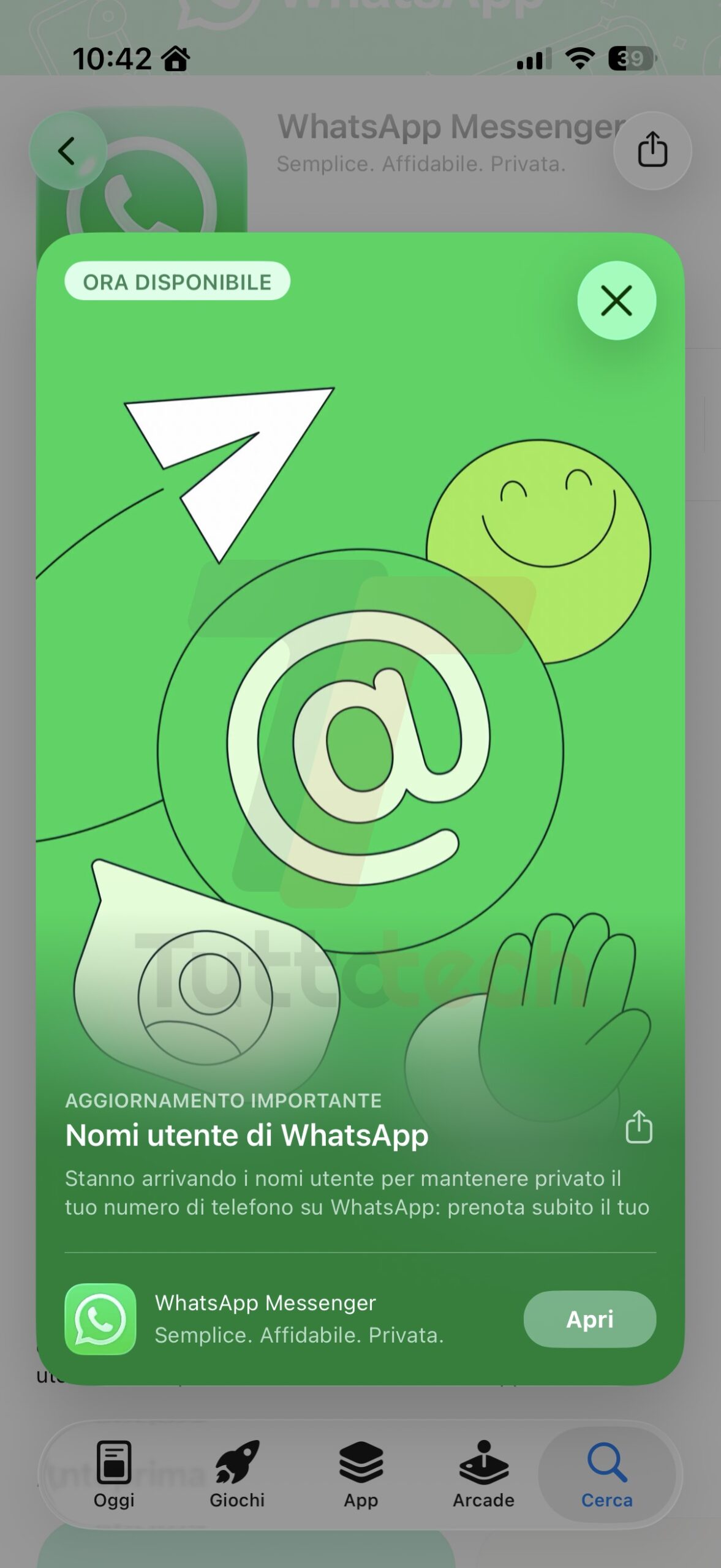I nomi utente di WhatsApp arrivano anche su App Store e Play Store come aggiornamento importante 2