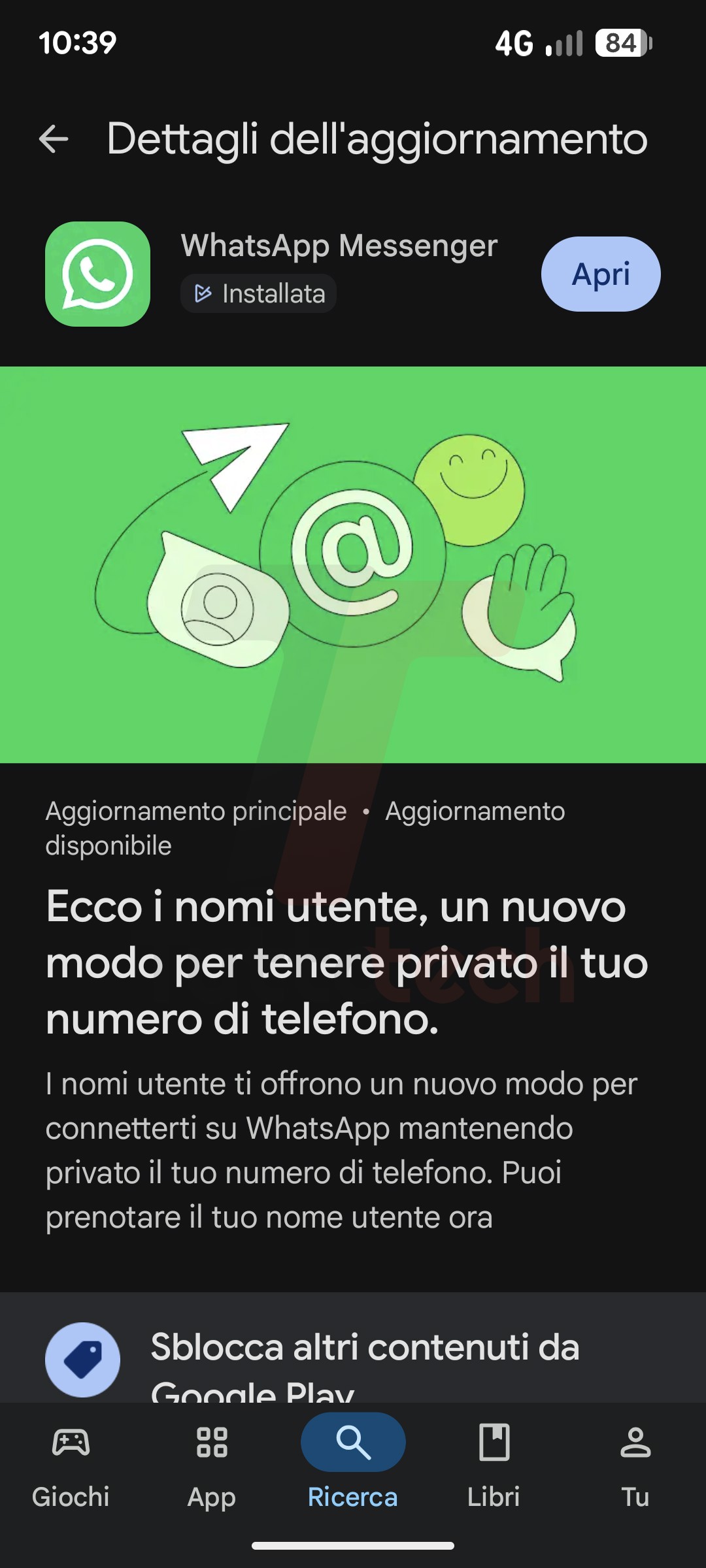 I nomi utente di WhatsApp arrivano anche su App Store e Play Store come aggiornamento importante 1