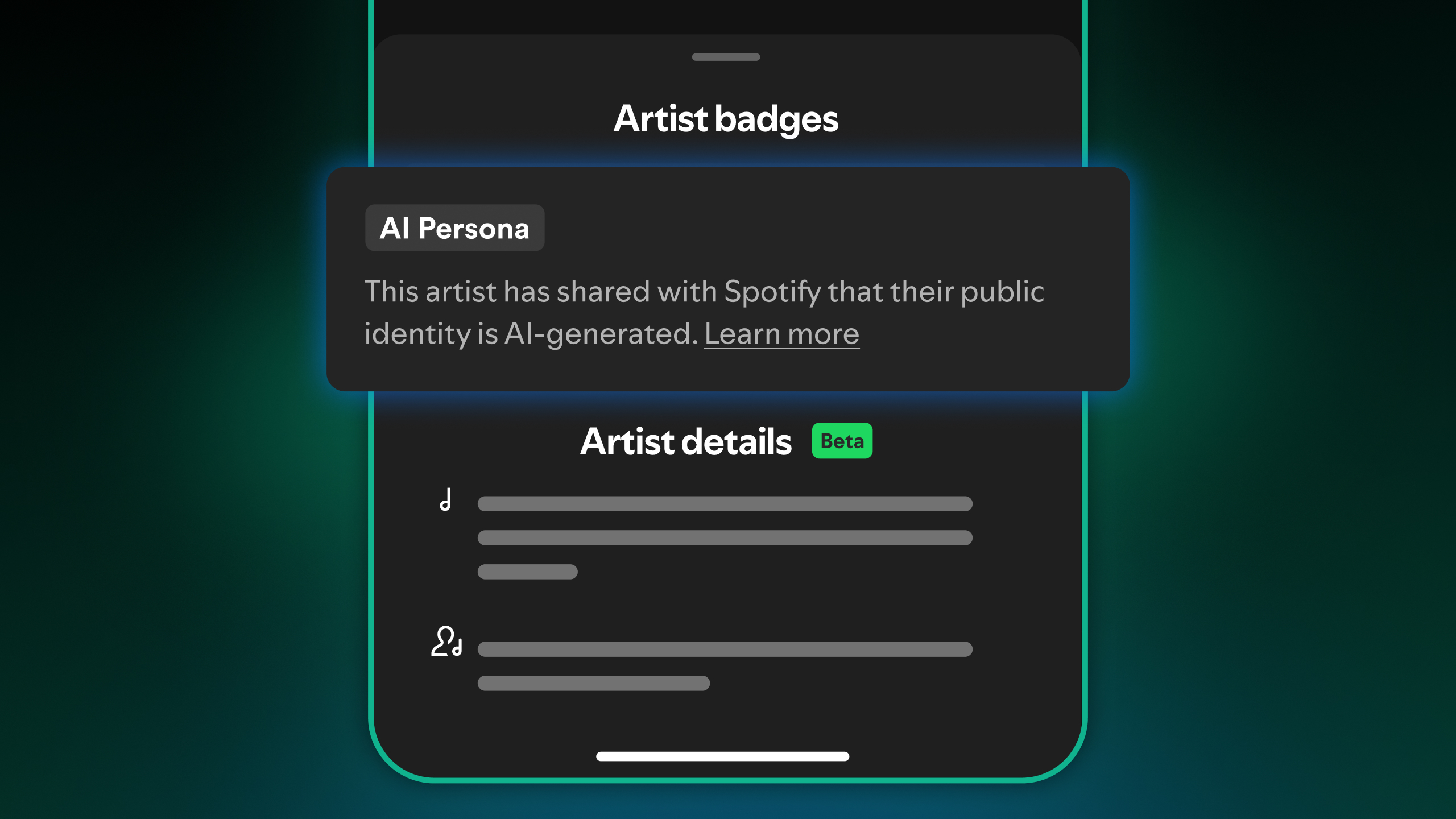 Spotify AI Personas Display