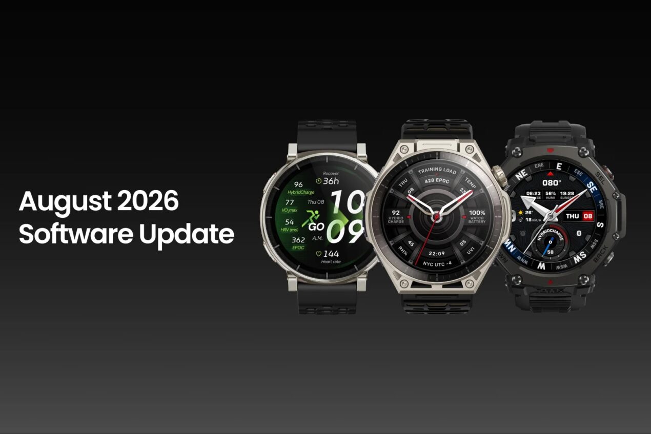 L’aggiornamento di agosto 2026 porta sugli smartwatch Amazfit tante novità e affinamenti
