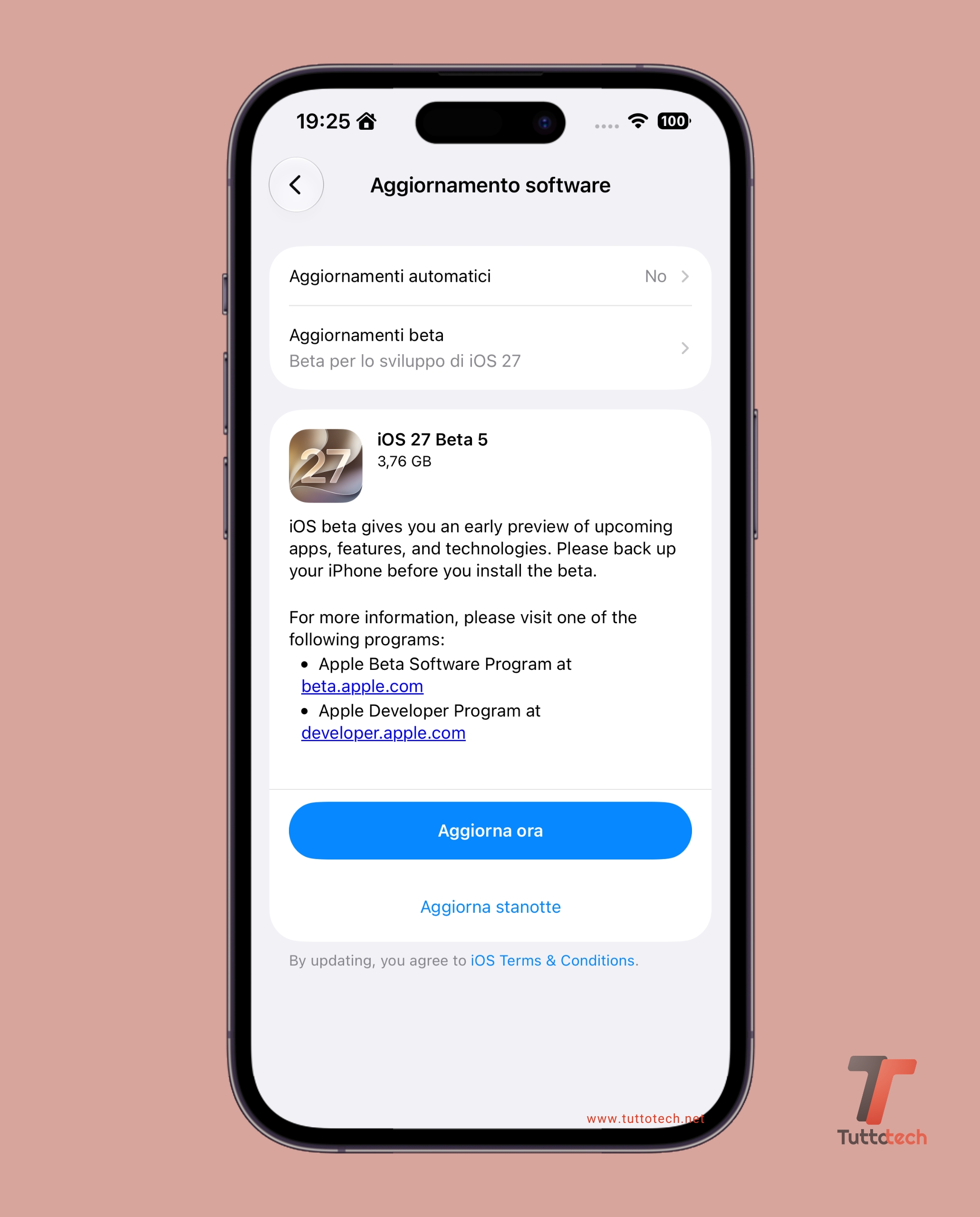 Apple iOS 27 Beta 5 on iPhone 14 Pro