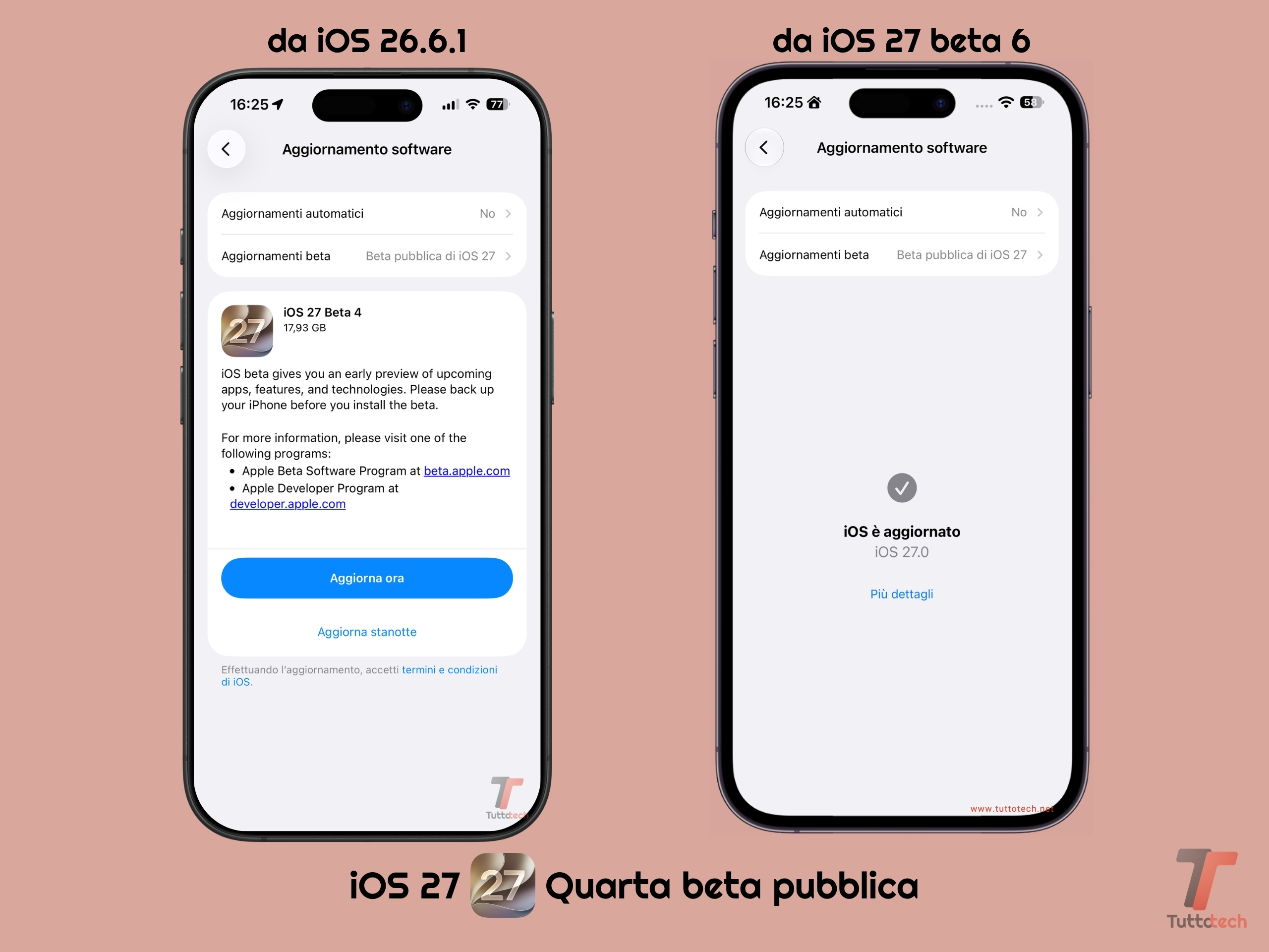 Apple iOS 27 - Quarta beta pubblica