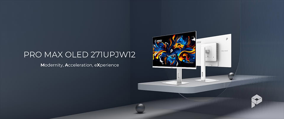 MSI PRO MAX OLED 271UPJW12 debutta con pannello IJP OLED 4K da 27" e OLED Care 3.0 1