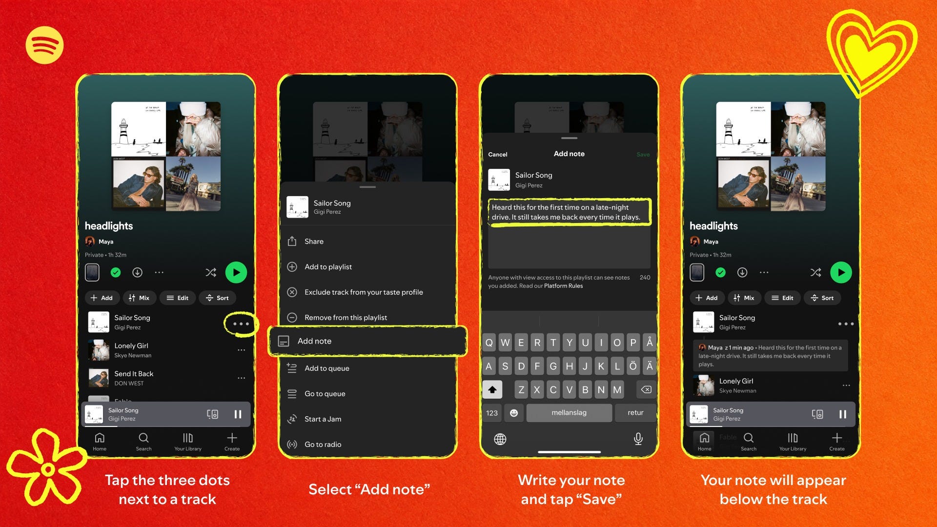 Spotify User Notes