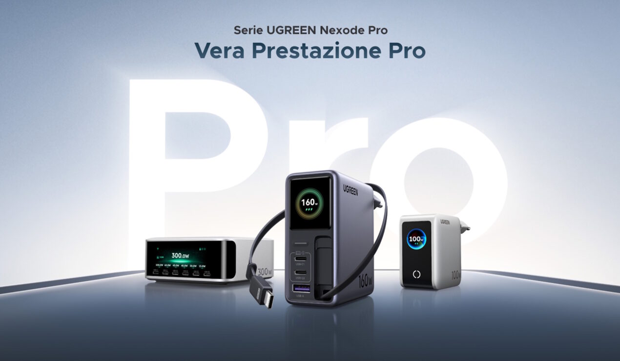 UGREEN lancia tre novità della serie Nexode Pro: ecco le nuove soluzione di ricarica smart in offerta lancio