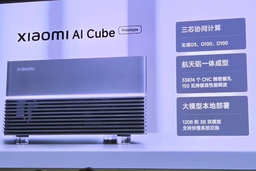 Xiaomi AI Cube è il mini PC che porta i modelli IA locali fino a 120 miliardi di parametri