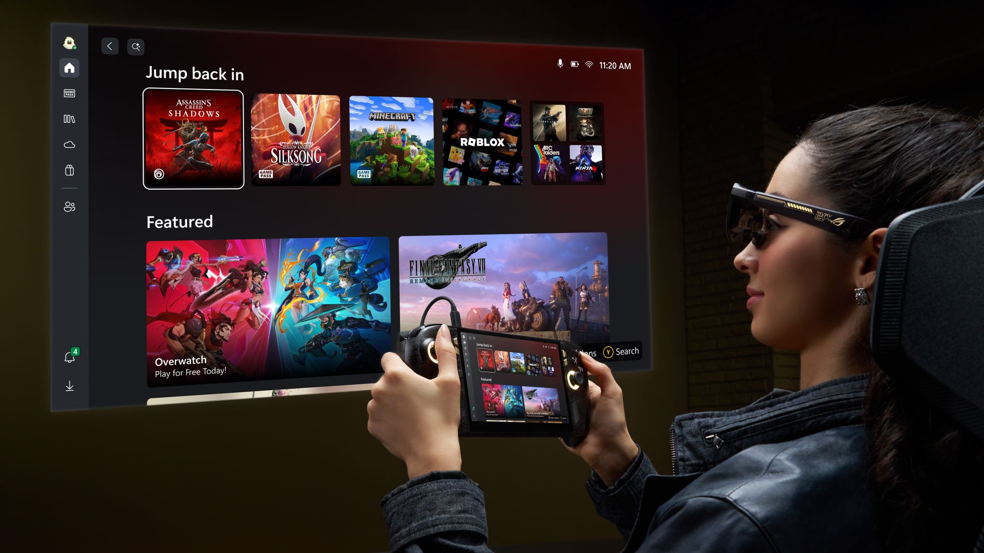 ASUS ROG XBOX Ally X20 finalmente in preordine: OLED da 7,4″ e occhiali AR inclusi nel bundle 4