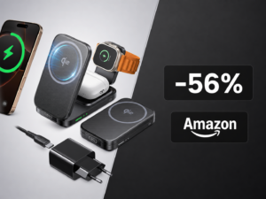 INIU caricatore wireless 3 in 1 con Qi2 crolla a meno di 19€ su Amazon grazie a un coupon del 50% 2