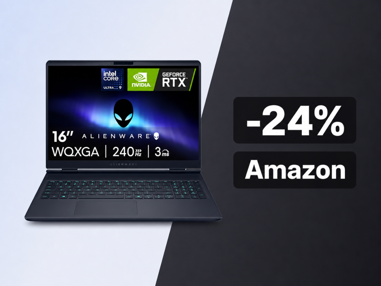 Alienware 16X Aurora con RTX 5070 crolla di 610€ su Amazon: è il momento giusto per comprarlo