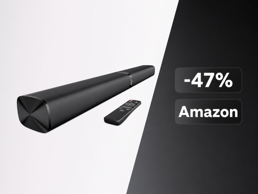 Soundbar modulare GarageRock 2 in 1: 90W e Bluetooth 5.3 a 63,17€ 1