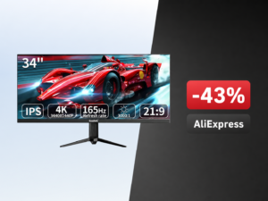 Gawfolk GF340B: monitor ultrawide da 34 pollici 165Hz a soli 154€ invece di 269€ 1