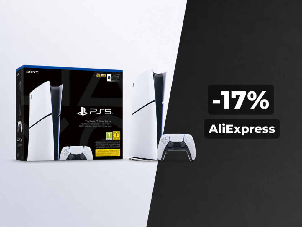 Coupon di 100€ per la PS5 Slim Digital Edition 825GB su AliExpress spedita dall'Italia 1