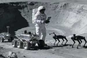 cina luna cani robot