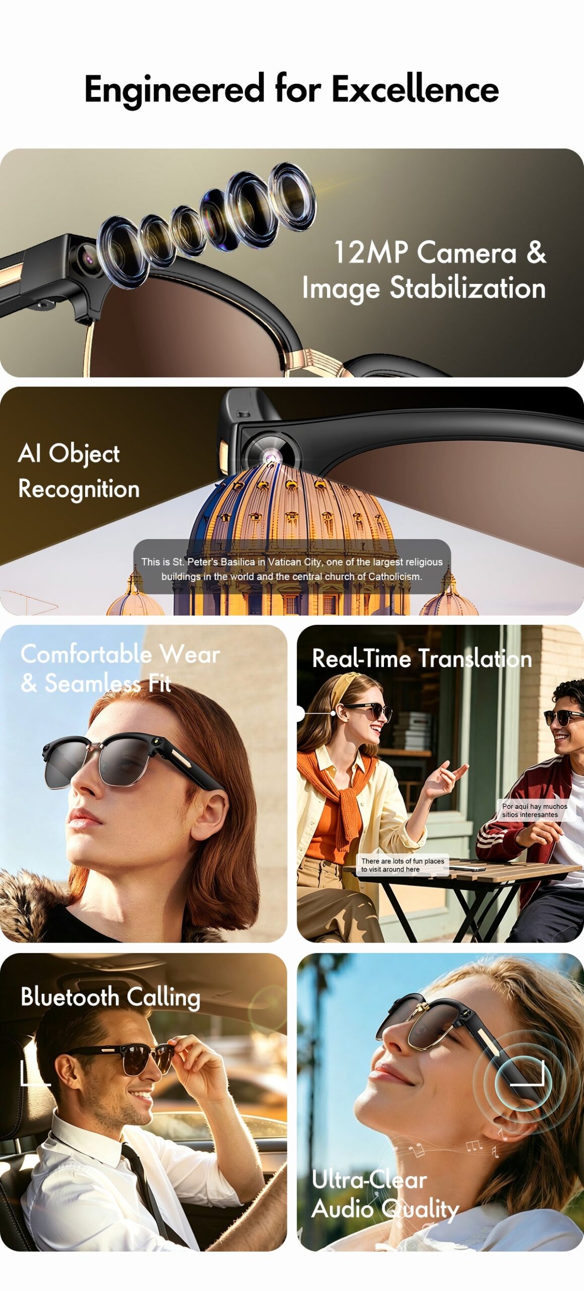 Rollme lancia nuovi occhiali smart economici con IA e fotocamera Sony da 12 MP 4