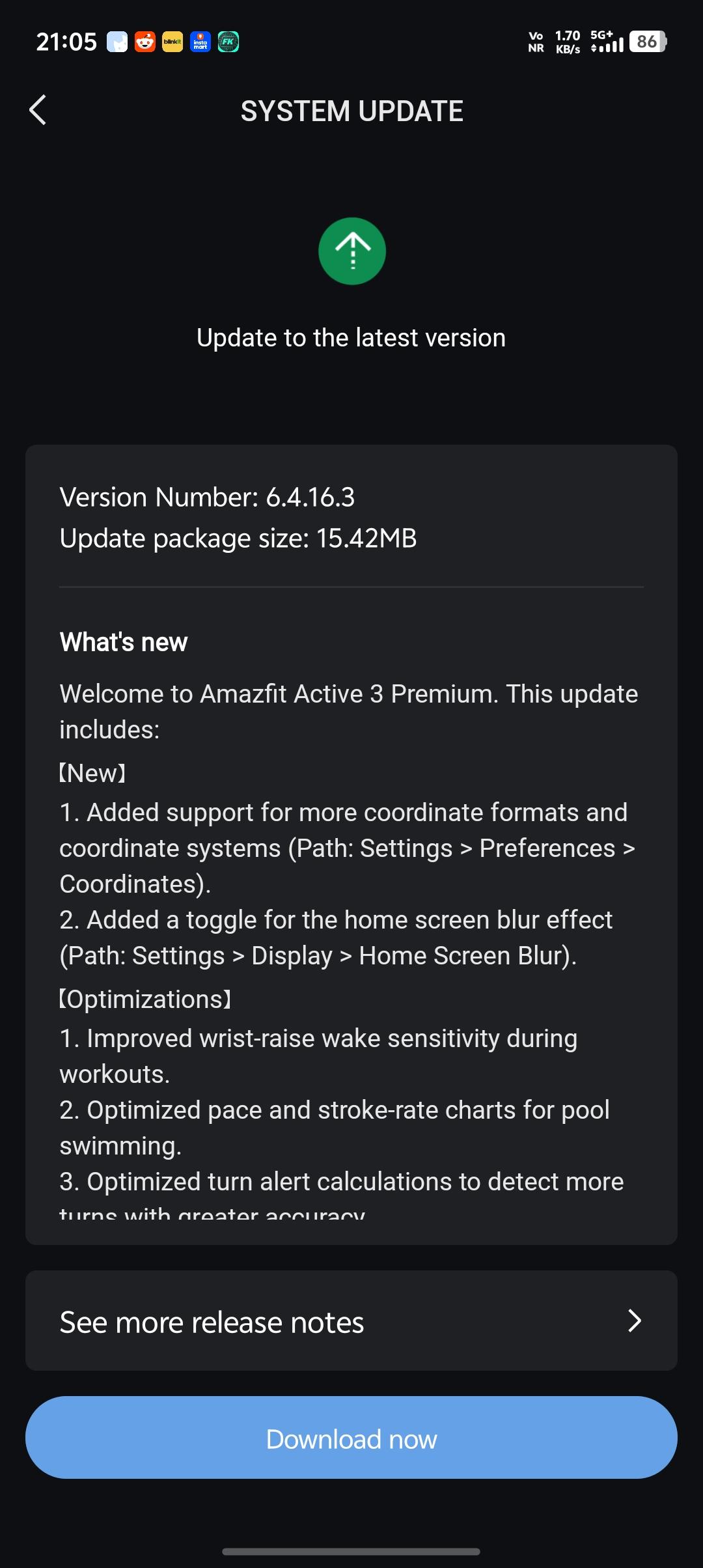 Zepp Health aggiorna Amazfit Active 3 Premium con un paio di novità e tante ottimizzazioni 1