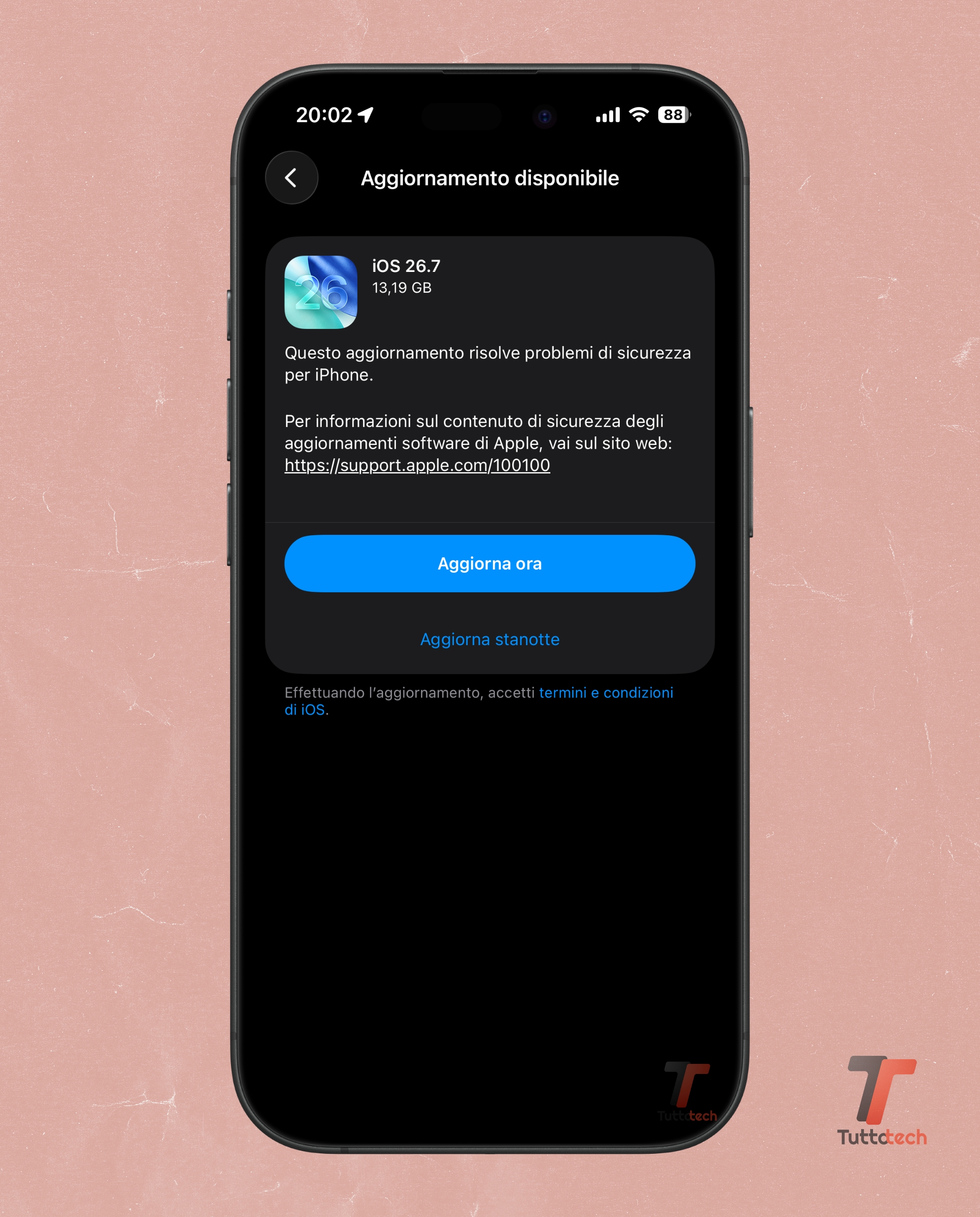 Apple iOS 27 errore iOS 26.7 on iPhone 17