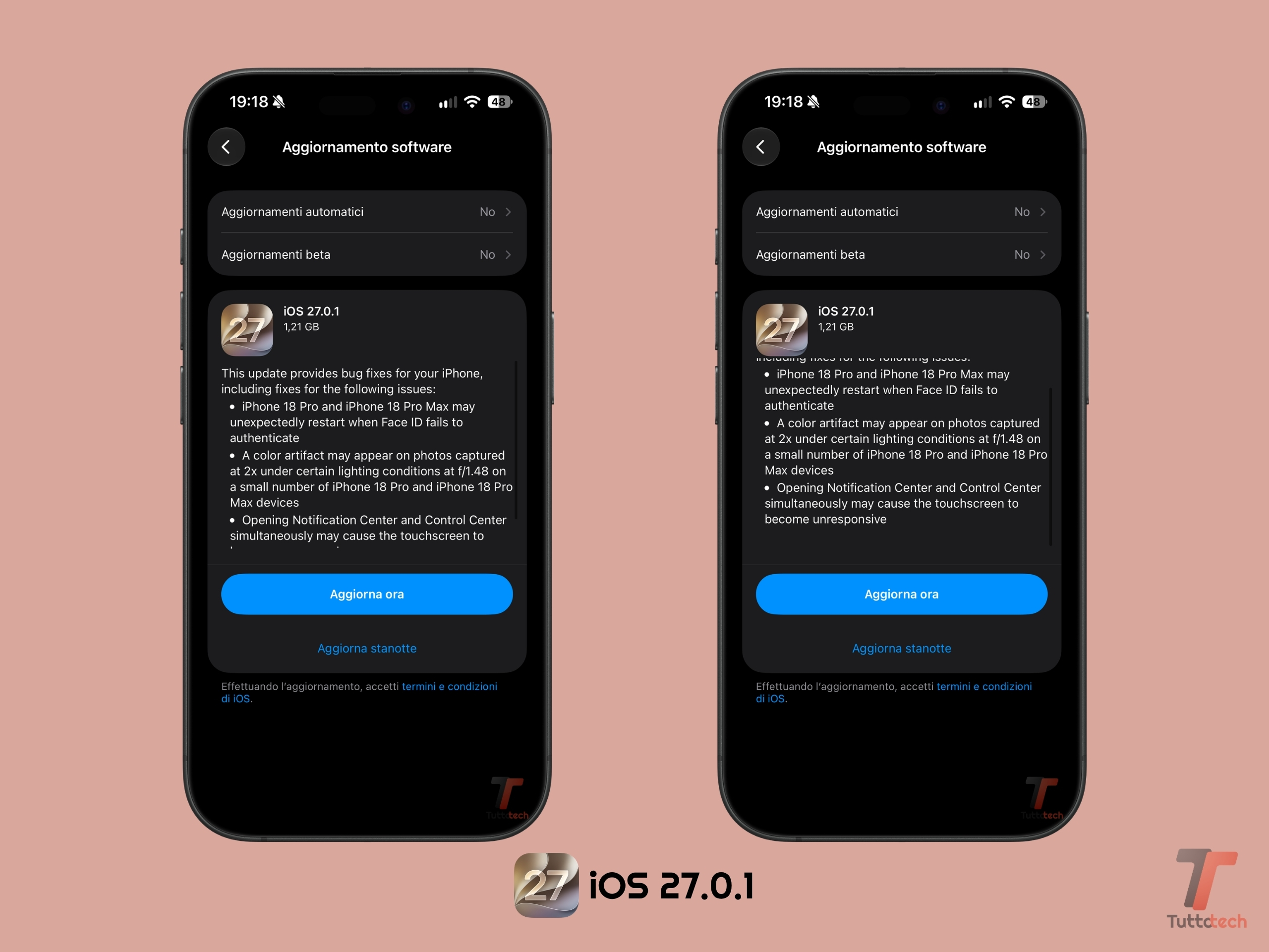 Apple iOS 27.0.1 on iPhone 17