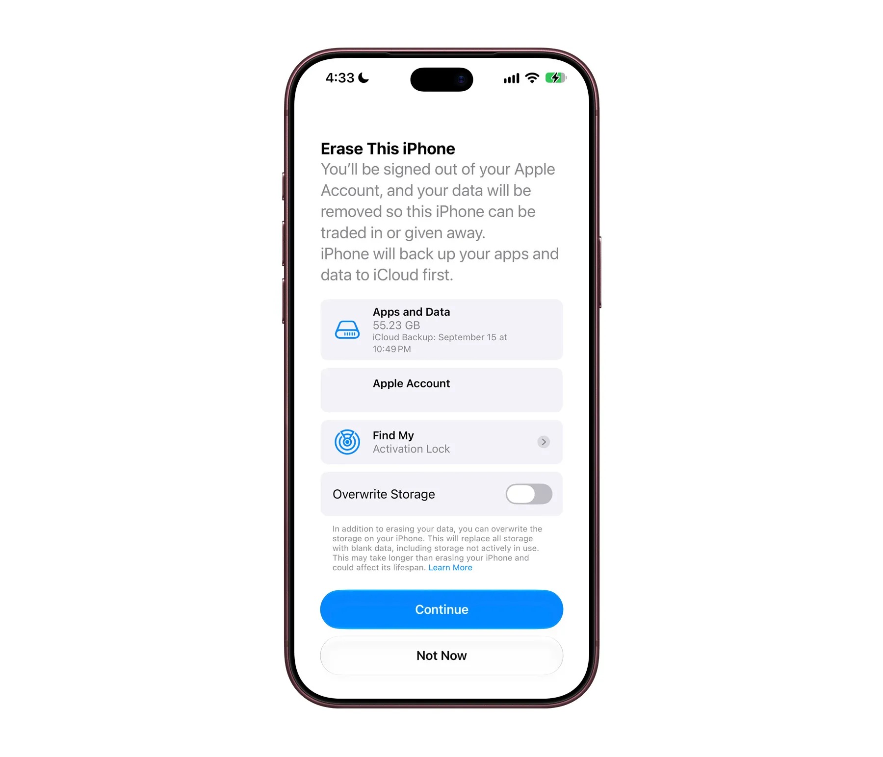 Apple iOS 27.2 DB5 - Novità nascoste - 01 Overwrite iPhone storage 9to5Mac