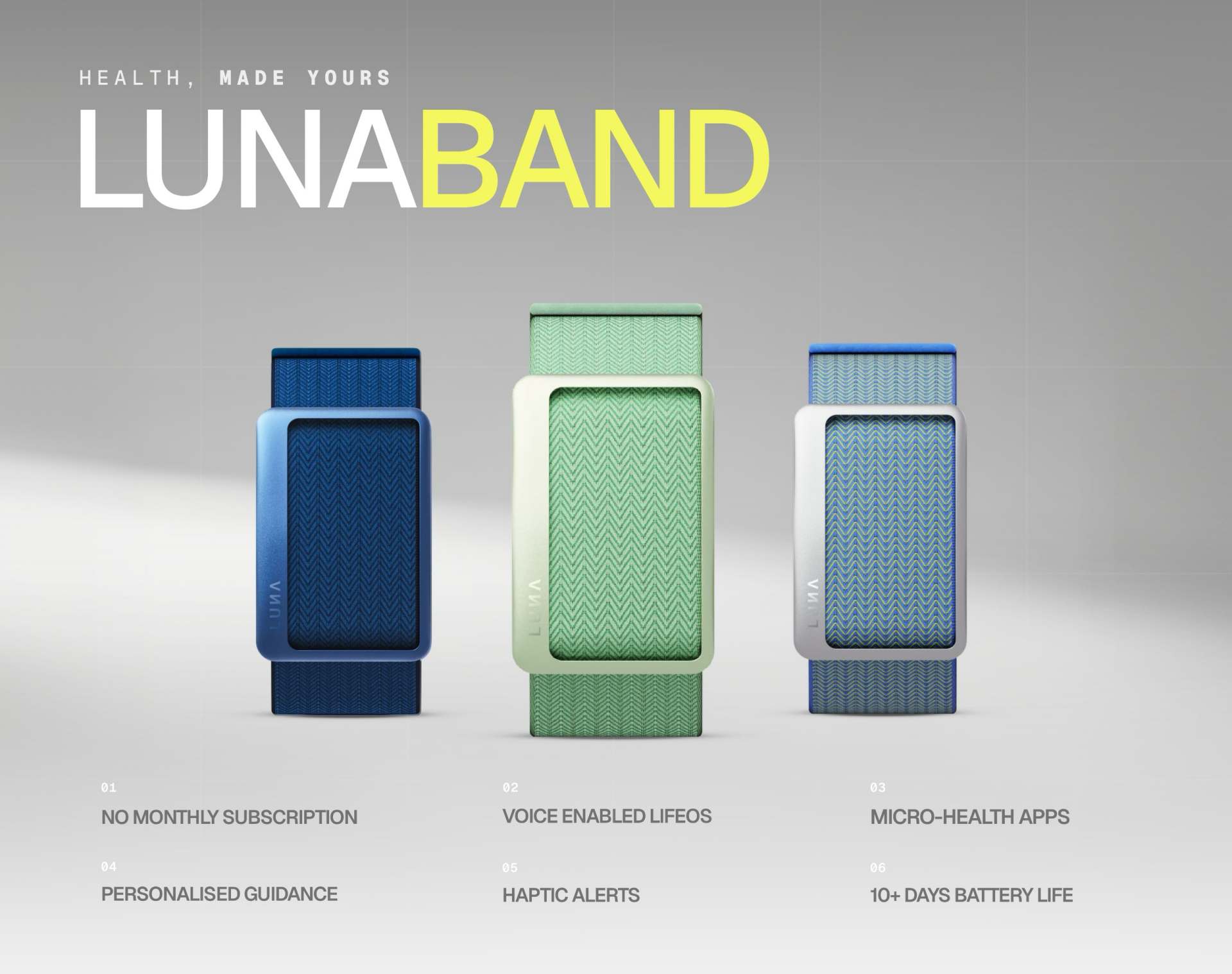 Luna Band disponibile in tutto il mondo: il wearable che impara dal tuo corpo 2