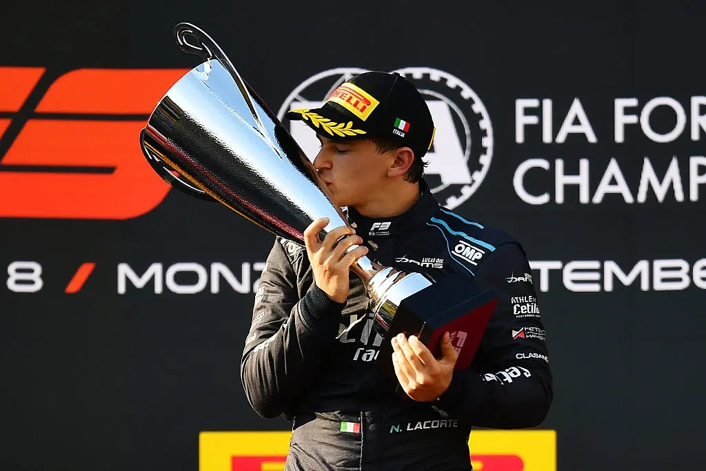 Nicola Lacorte, vincitore della Feature Race di Monza di Formula 3