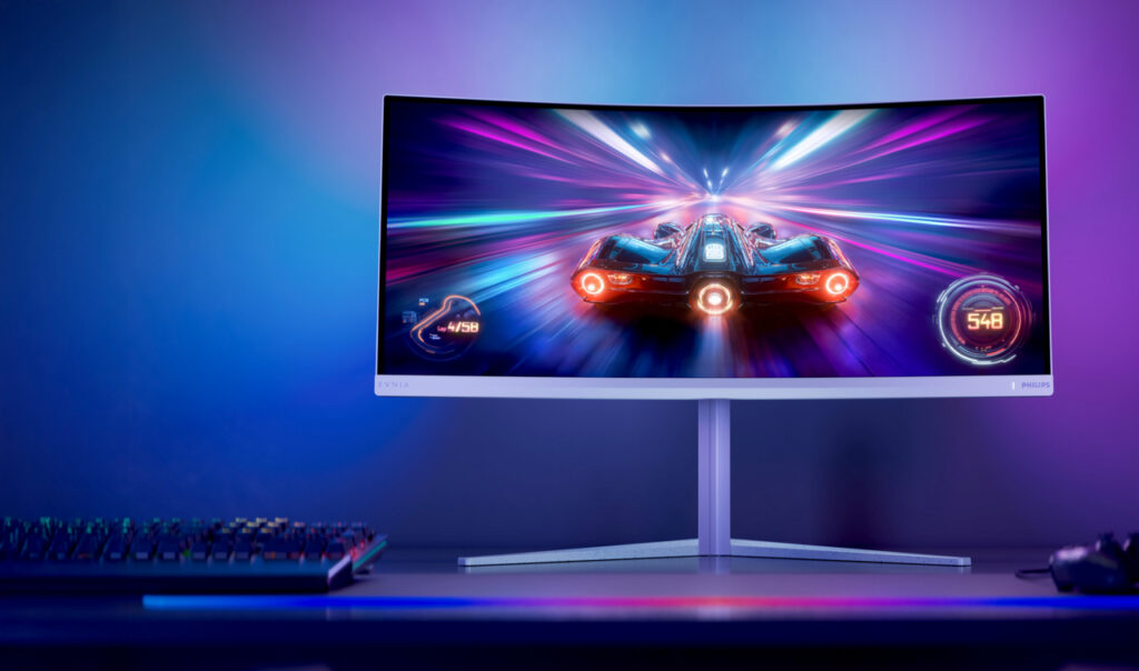 Philips svela Evnia 34M2C5601QA: monitor gaming ultrawide da 200 Hz con USB-C da 90 W