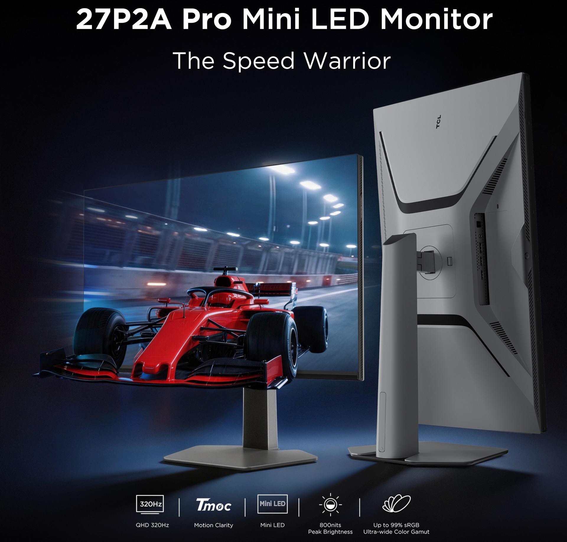 TCL porta a IFA 2026 nuovi monitor OLED+ 4K a 480 Hz e Mini LED fino a 320 Hz 5