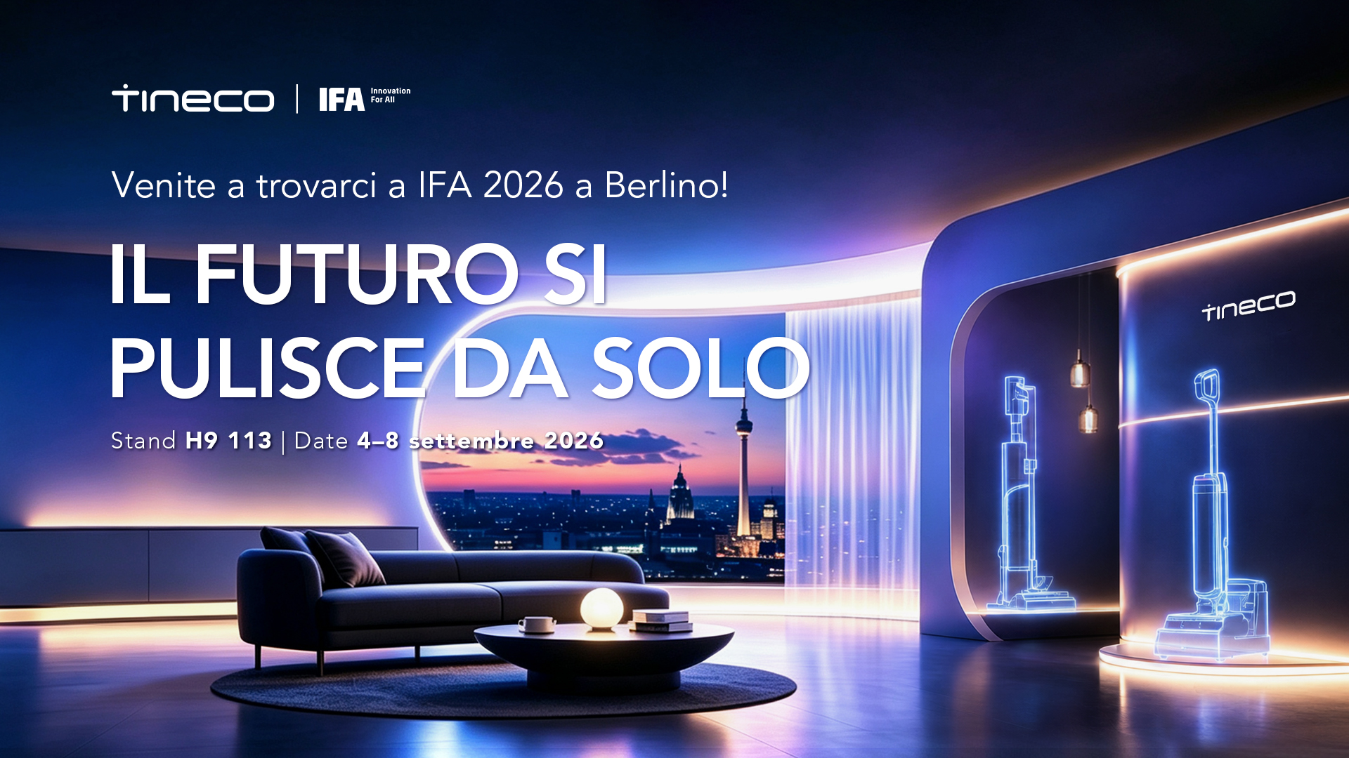 TINECO novità IFA 2026 preview hero
