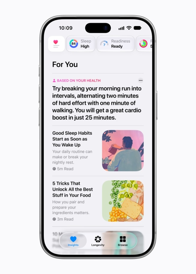 apple salute scheda per te