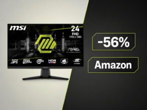 MSI MAG 24", monitor gaming 200Hz scende a 74€ su Amazon: prezzo bomba 7