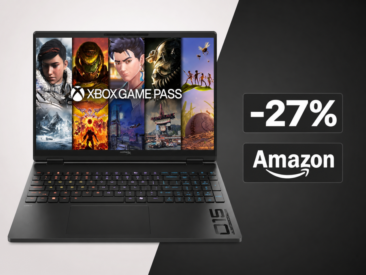 HP HyperX OMEN 15 con RTX 5050 al minimo storico su Amazon: 949€