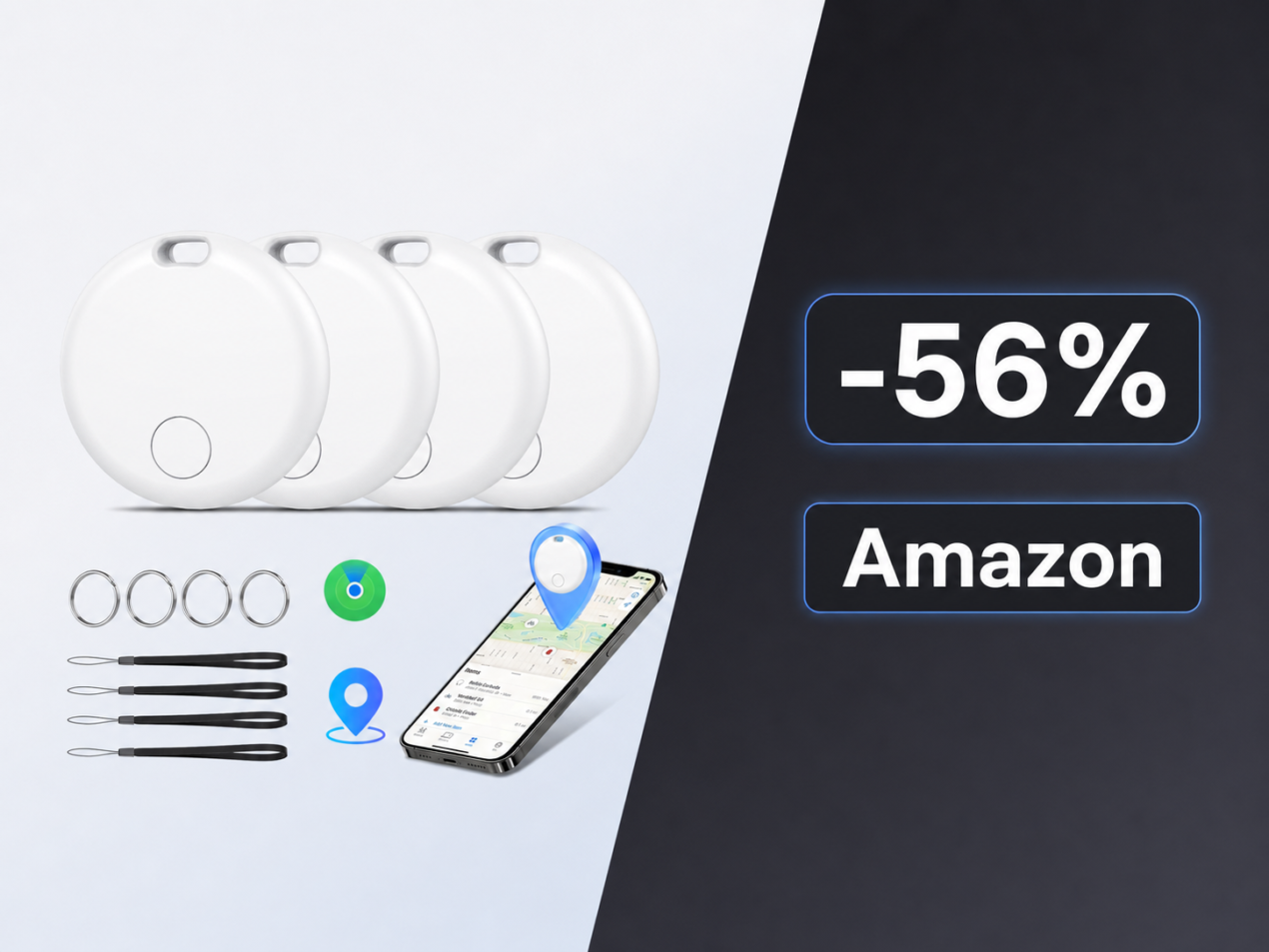 Smart Tracker Tags per iPhone in offerta a 21,99 euro invece di 49,99