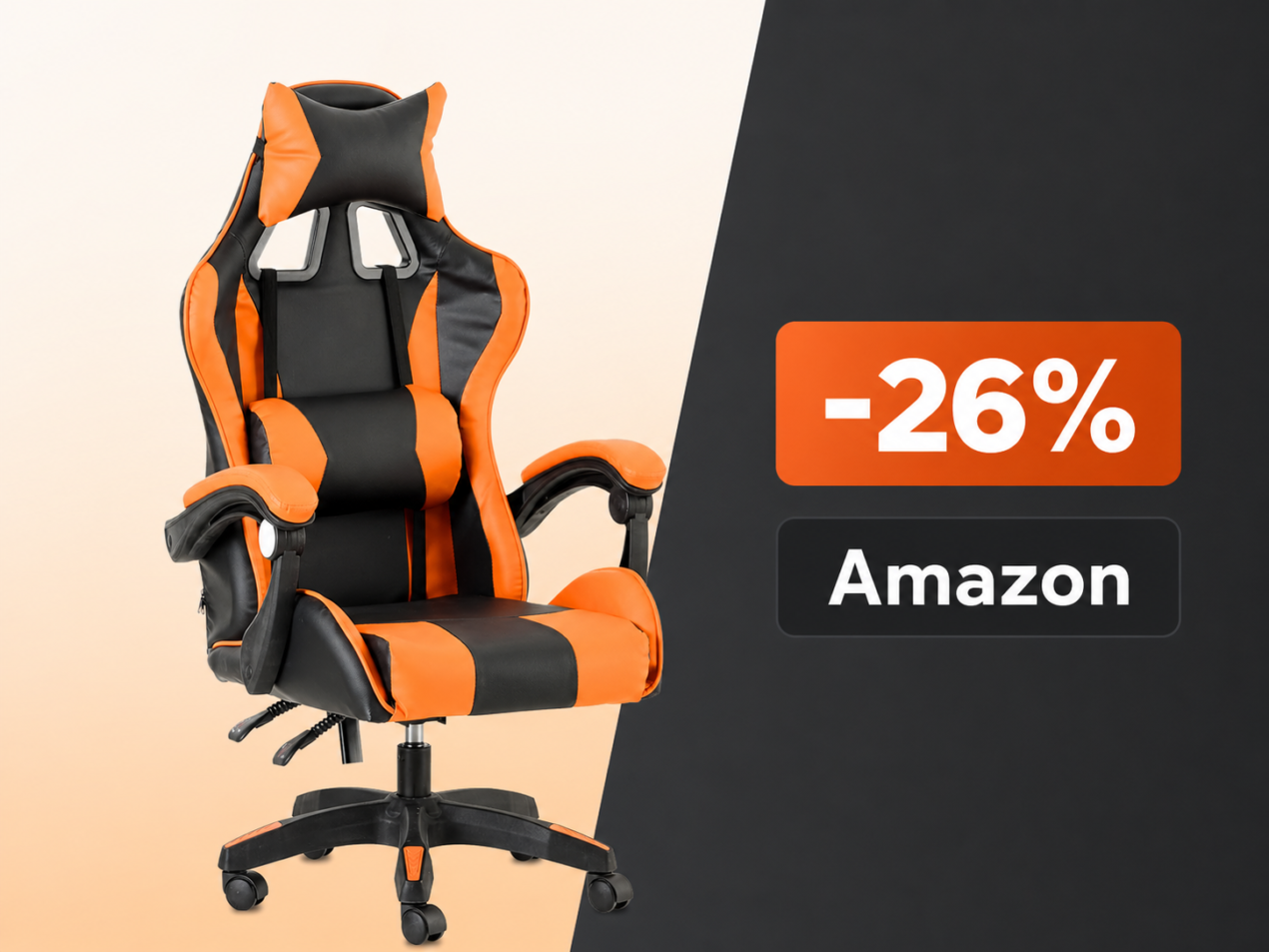 Baroni Home Sedia da Gaming al minimo storico: 66,49€ su Amazon per stare comodi