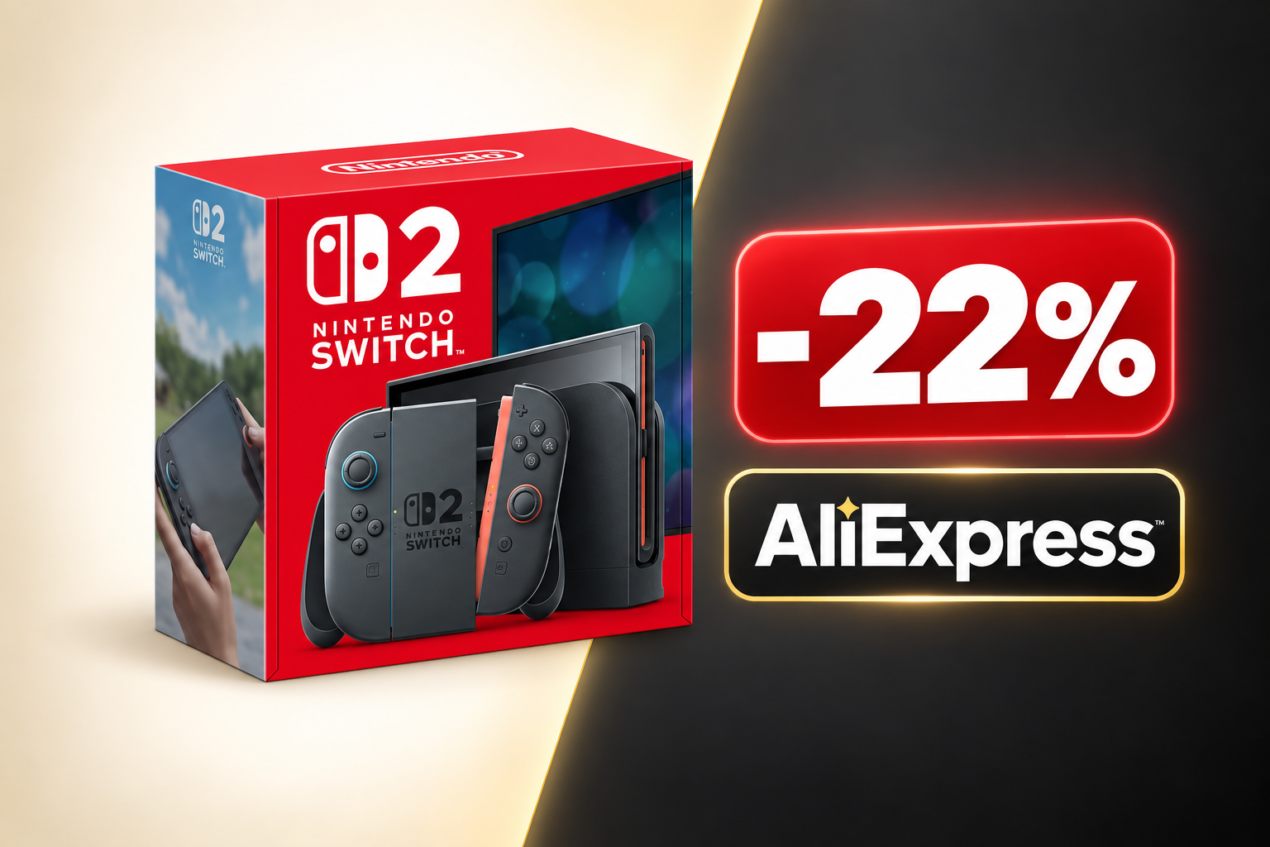 Nintendo Switch 2 a 373€ su AliExpress: sconto del 22% prima dell'aumento