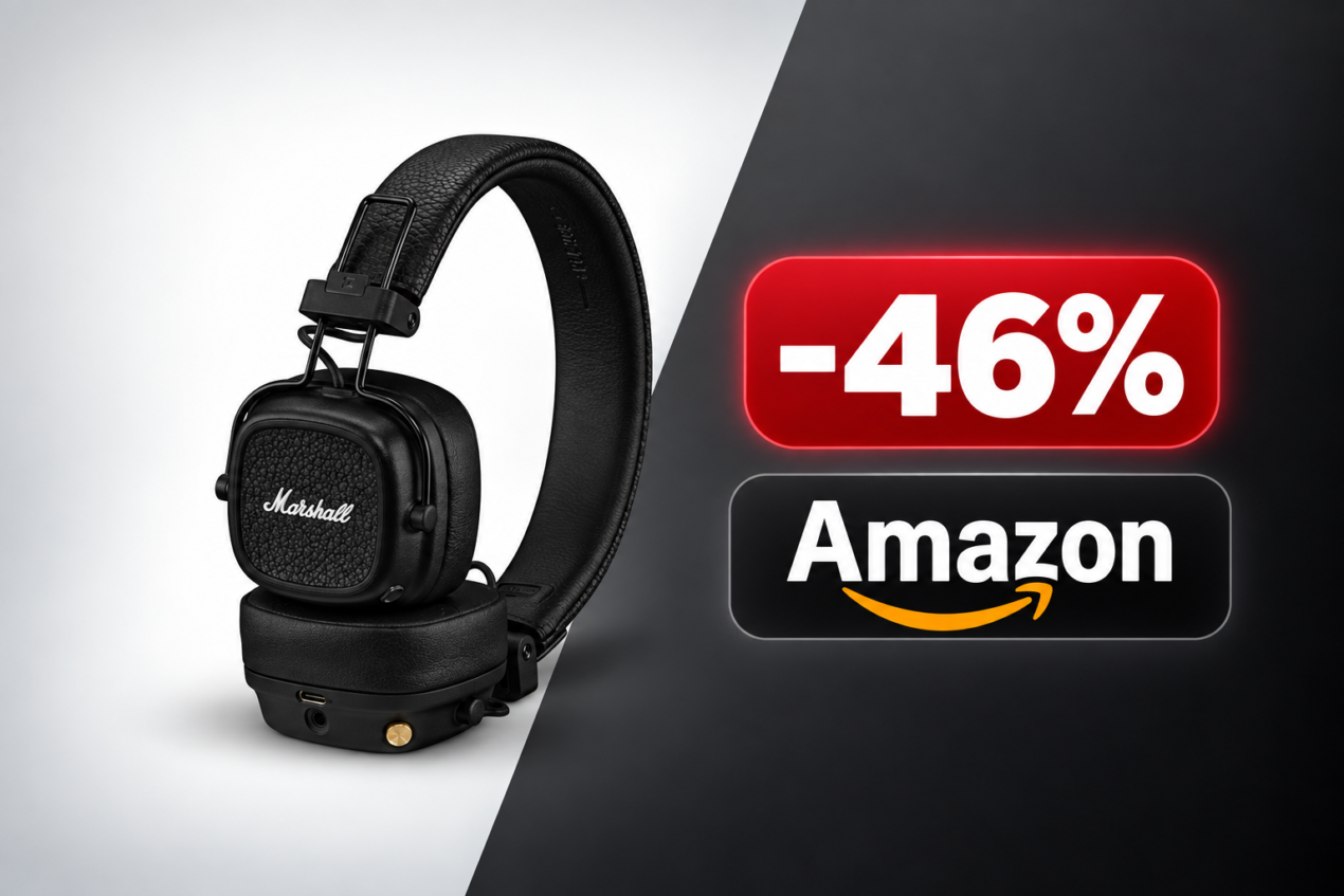 Marshall Major V a 80,99€ su Amazon, sconto del 45% sul listino