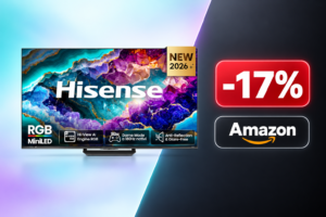 Hisense 55UR8S: il TV RGB MiniLED 180Hz da 55 pollici scende a 999€ 5