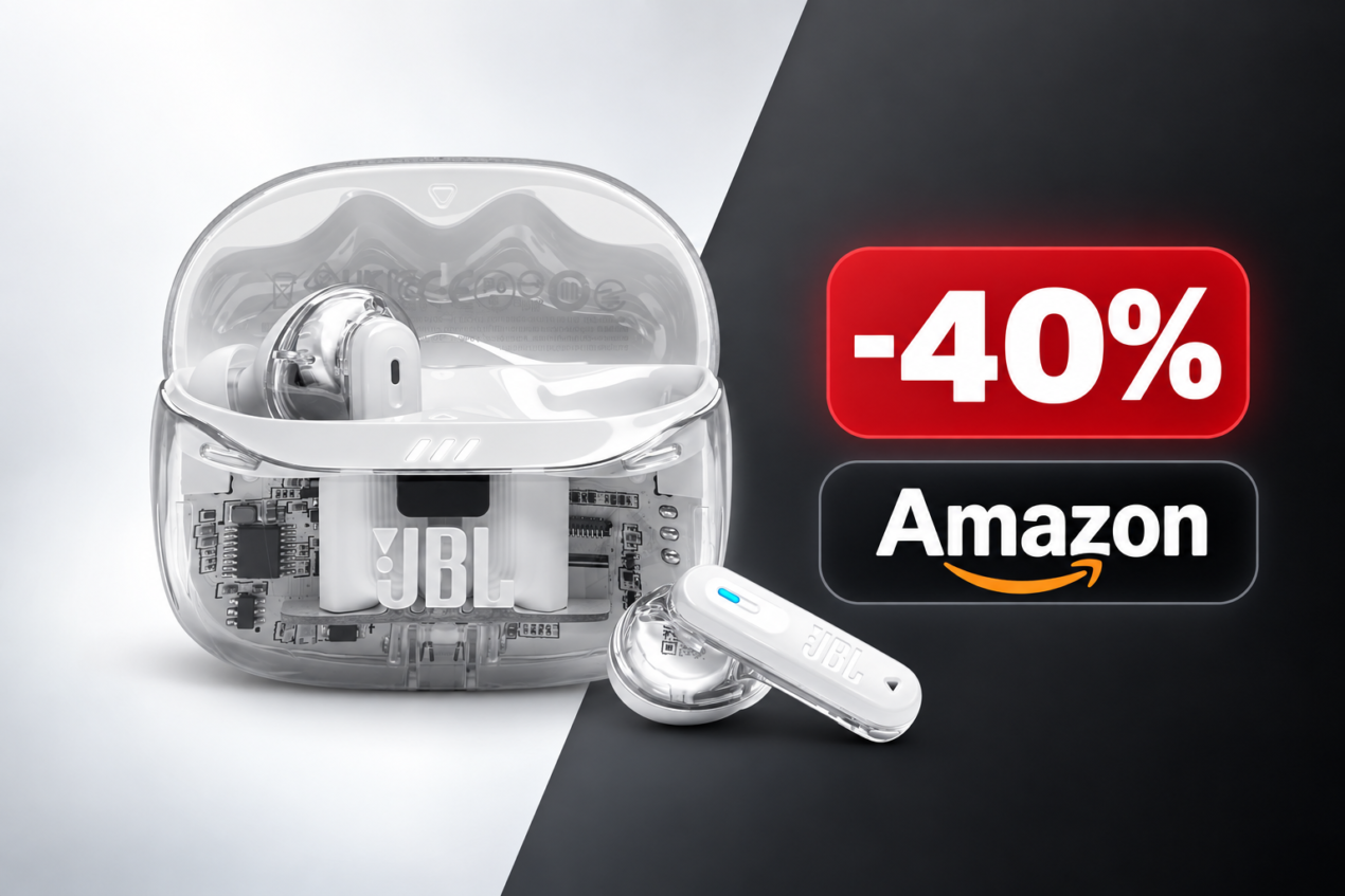 JBL Tune Beam 2 al prezzo più basso di sempre: sconto del 40% su Amazon