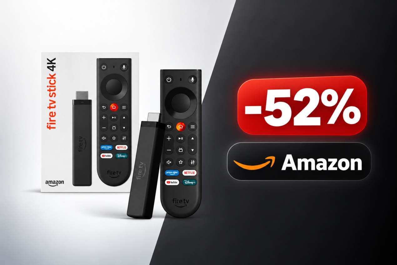 Fire TV Stick 4K nuovo a 35,99€ su Amazon, minimo storico con sconto del 52%