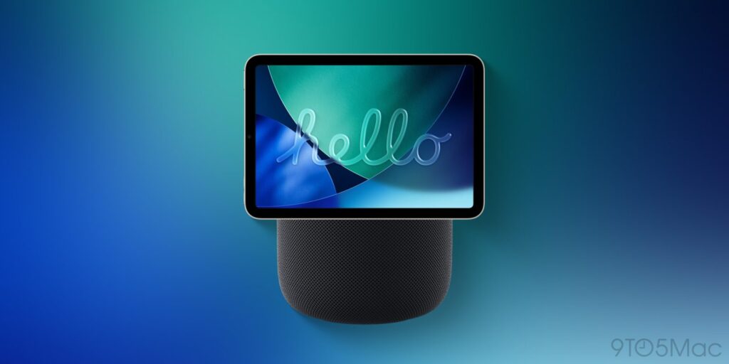 Homepod with screen mockup 02