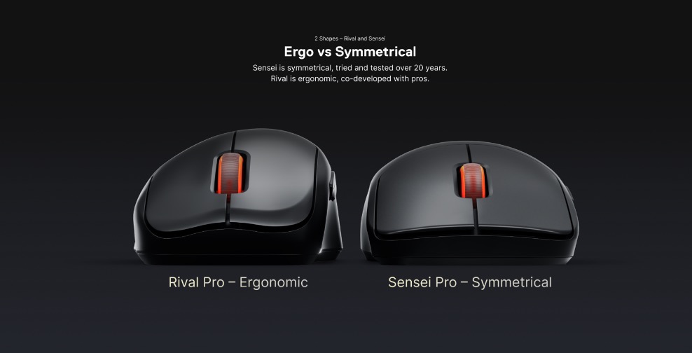 SteelSeries Sensei Pro e Rival Pro: arrivano i mouse wireless UWB con 8K reale e batterie hot-swap 1