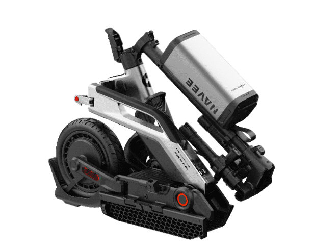 NAVEE a IFA 2026: svelati monopattino tripla piegatura ed esoscheletro EXO S Pro 1
