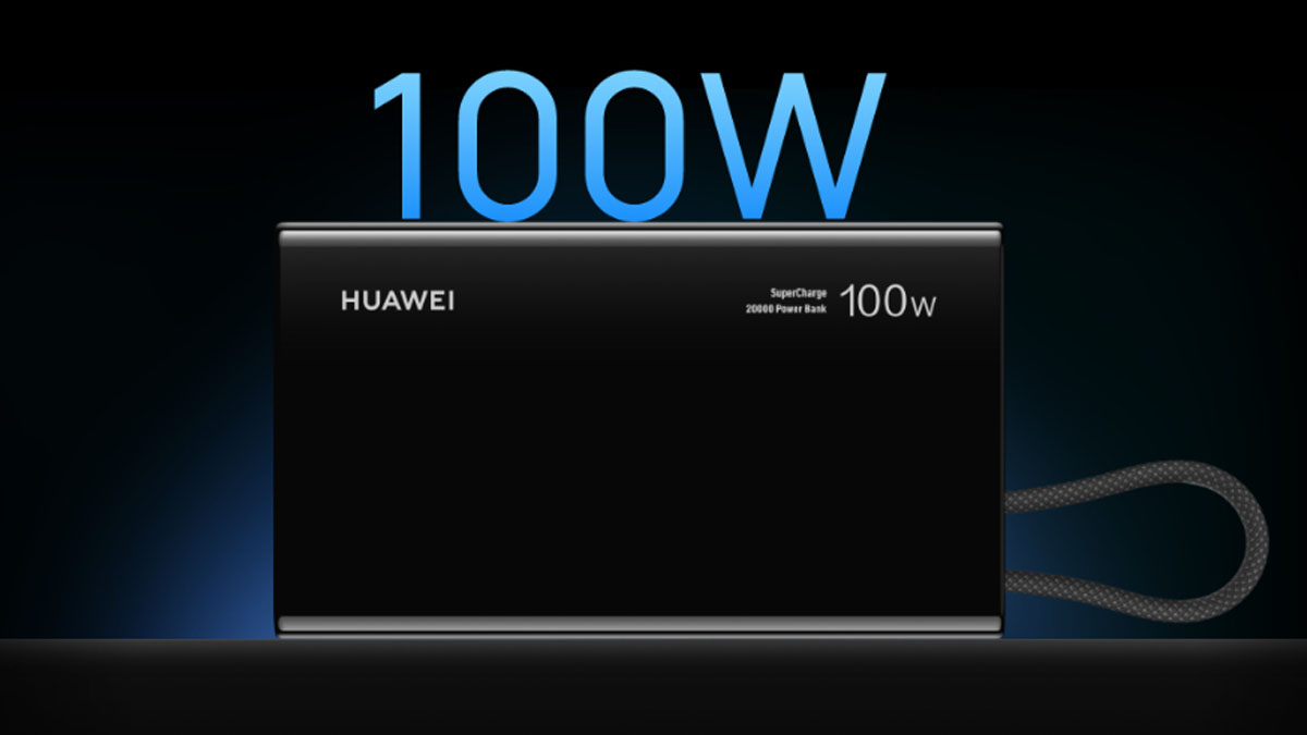 Huawei lancia Smart Power Bank con batteria da 20.000 mAh e ricarica a 100 W