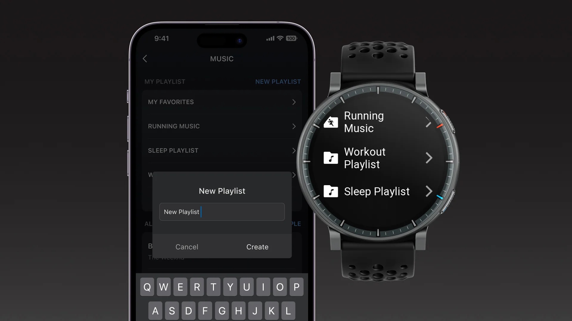 Amazfit Active Max - Aggiornamento software di ottobre 2026 - Gestione playlist app Musica