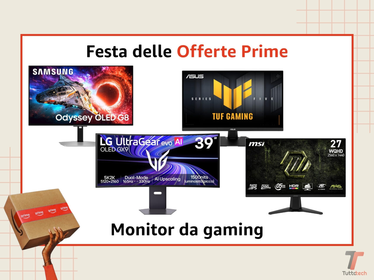 Festa delle Offerte Prime: i migliori monitor da gaming in sconto su Amazon