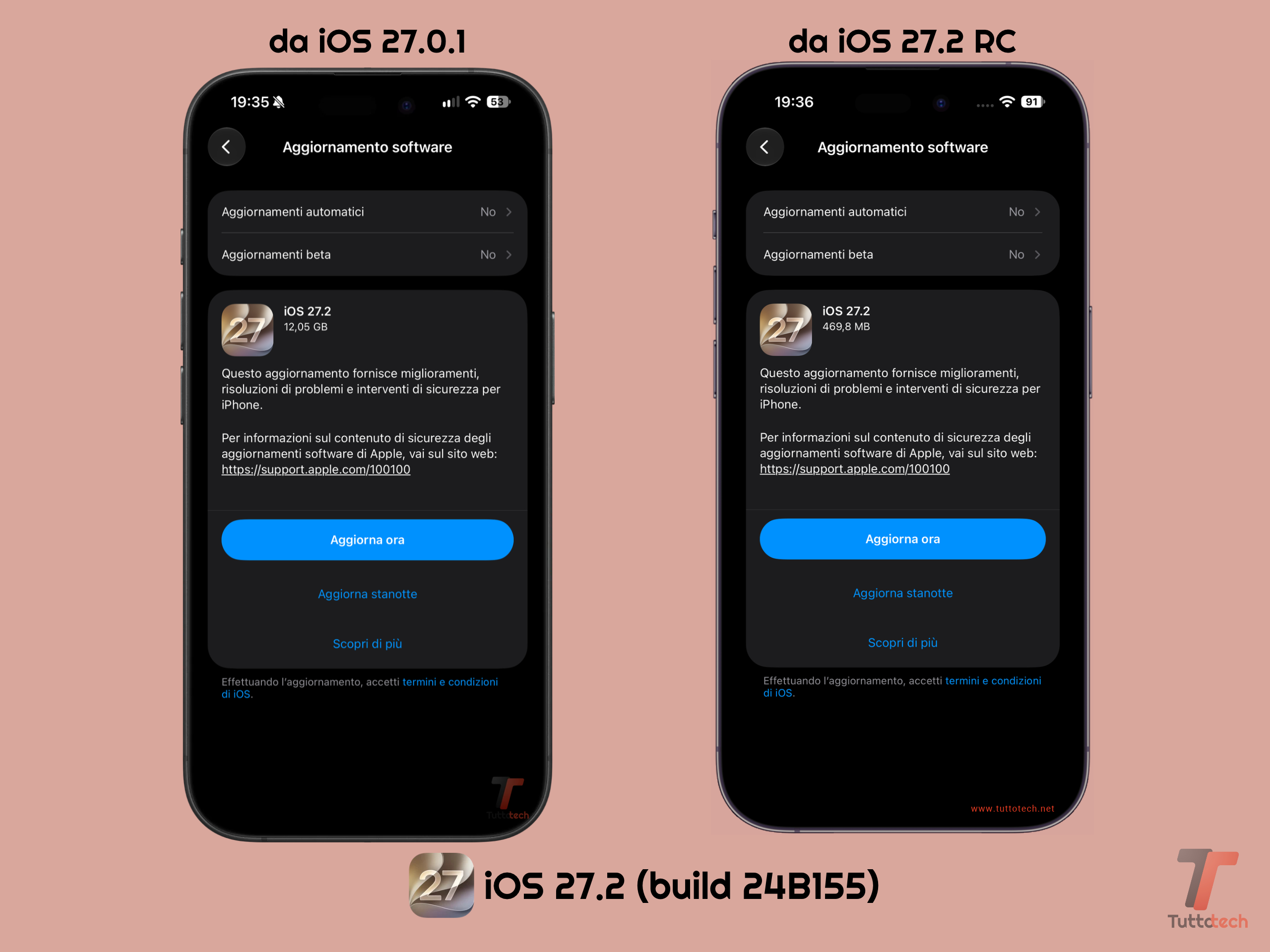 Apple iOS 27.2 on iPhone 17 and iPhone 14 Pro