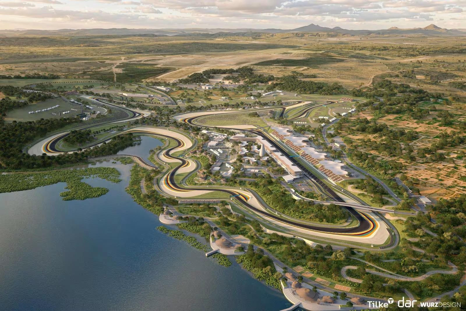 Gran Premio d'Africa - Render del circuito di Bugesera in Ruanda