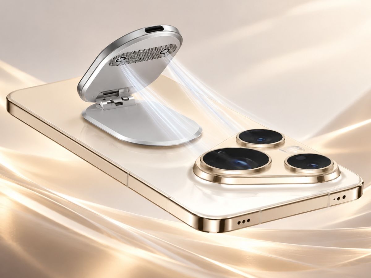 Huawei Wind Chaser è il supporto da 27 grammi che raffredda lo smartphone con una ventola piezoelettrica
