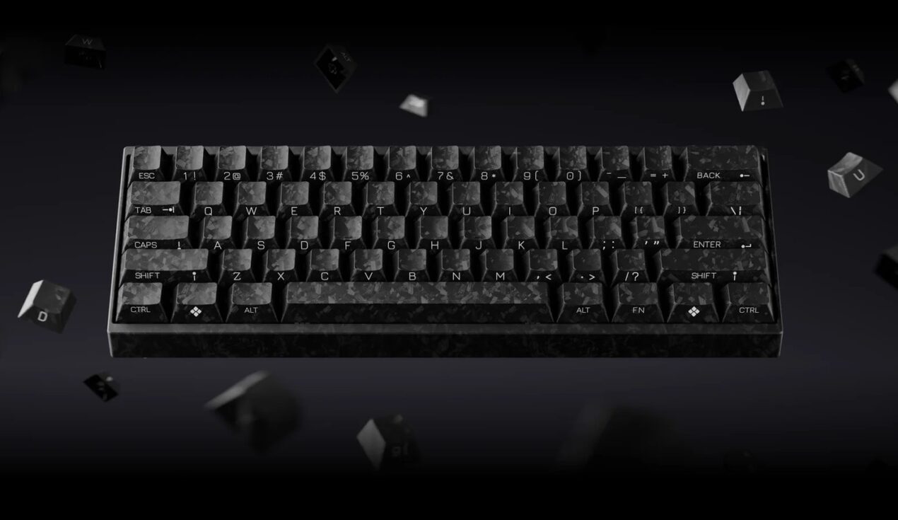 Keychron Carbon 60 HE 8K è la nuova tastiera gaming in fibra di carbonio