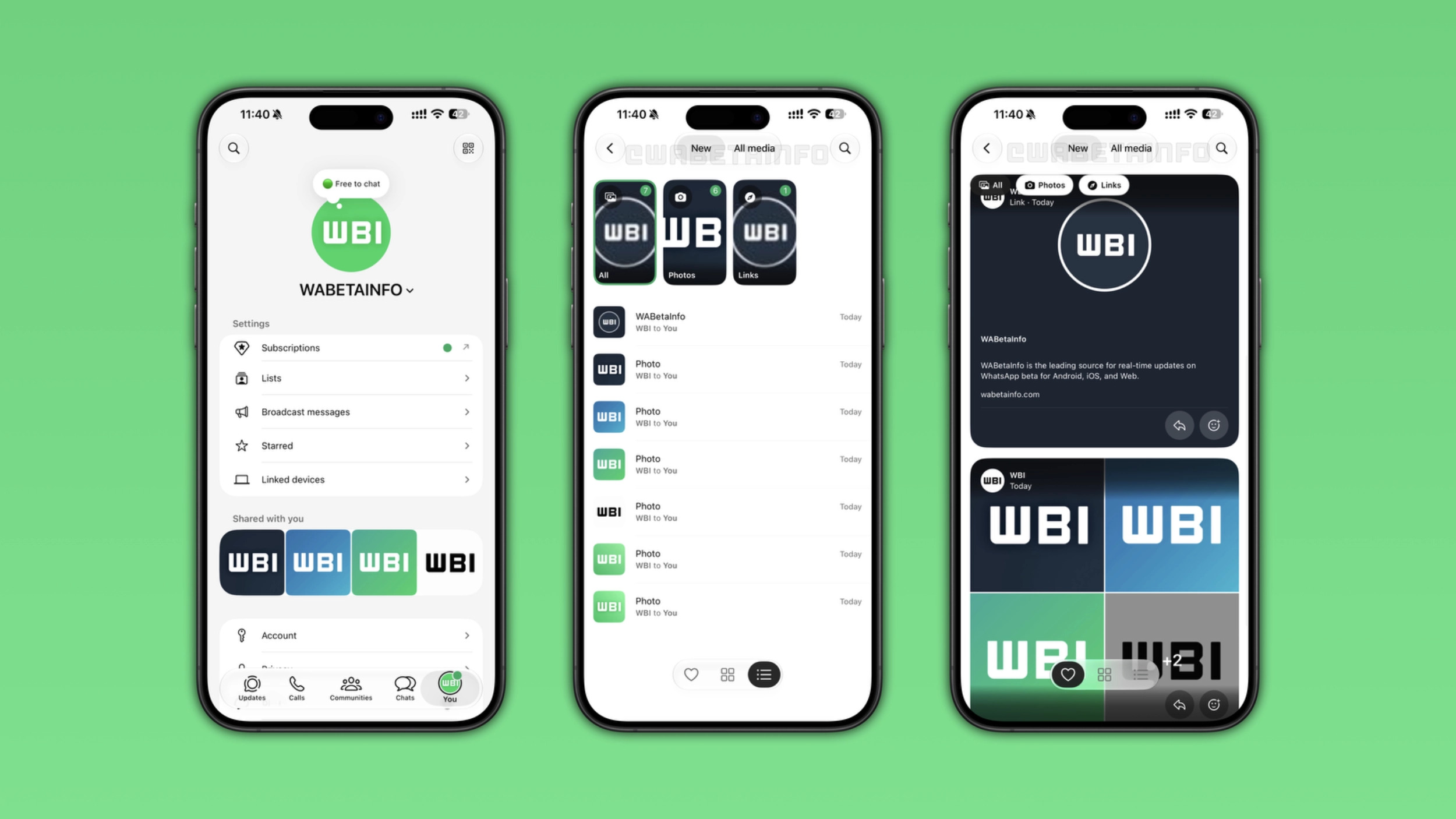 whatsapp beta per ios anteprima hub file multimediali